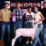 Champion Corriedale Wether Indiana State Fair - Showed by the Rule Family - 2005